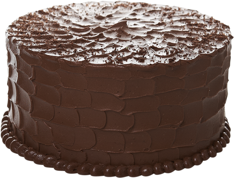 Decadent Chocolate Cake Dessert PNG Image