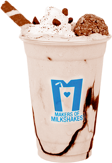 Decadent Chocolate Milkshake PNG Image