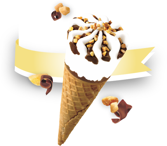 Decadent Ice Cream Cone PNG Image