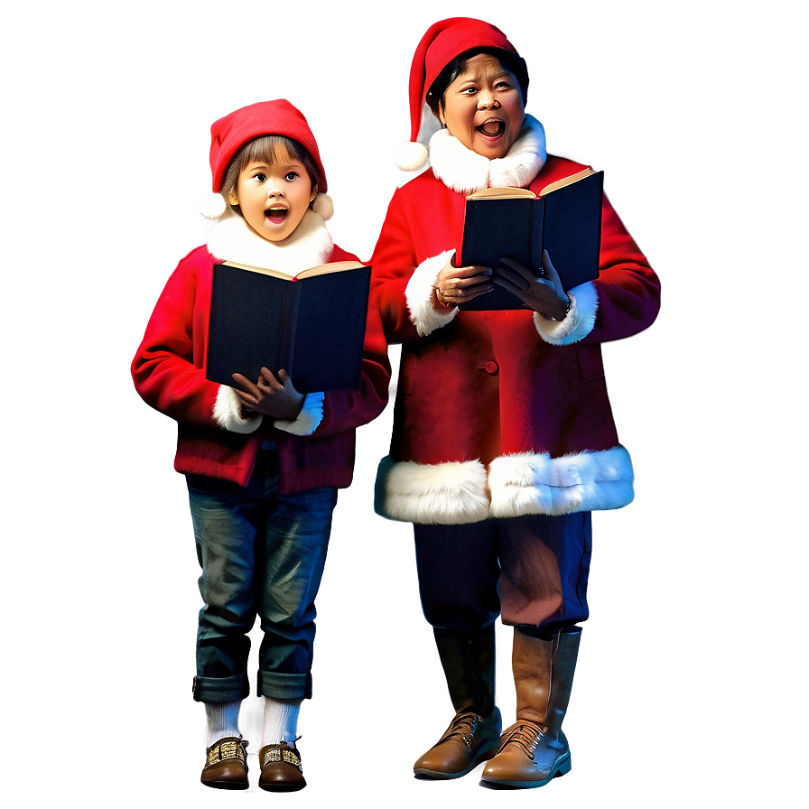 December Carolers Png 06202024 PNG Image