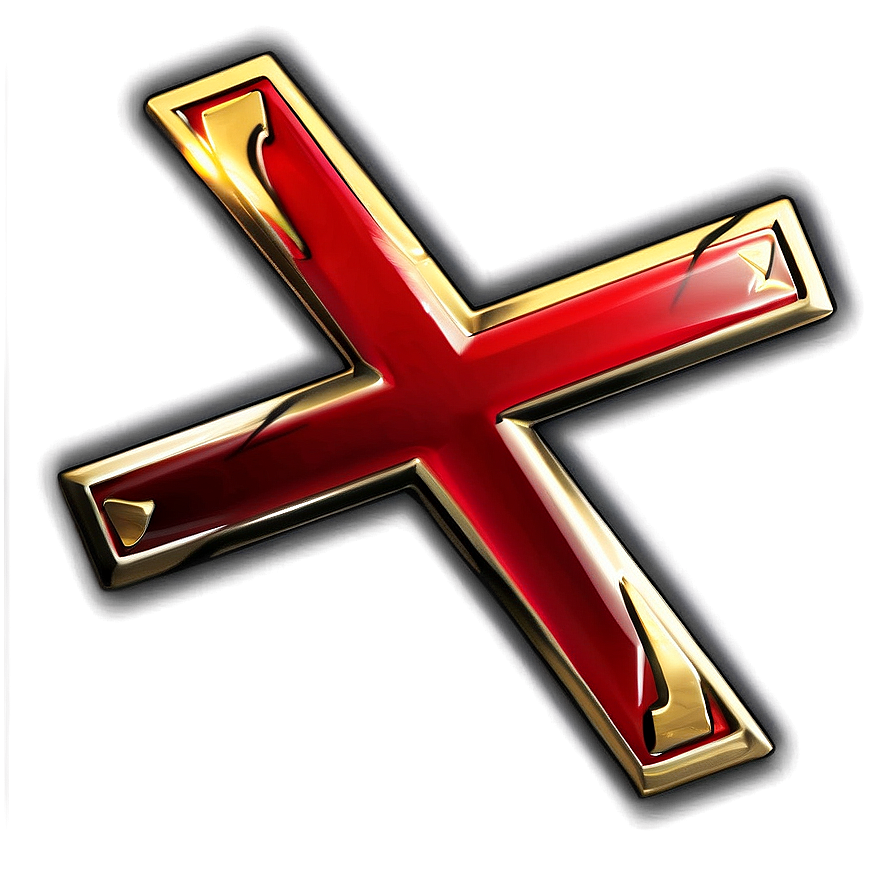 Decline Red X Emblem Png Num26 PNG Image