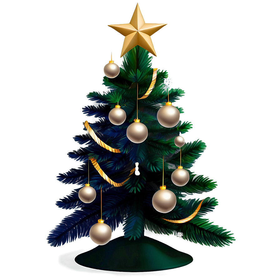 Decorated Christmas Tree Transparent Png Dkb30 PNG Image