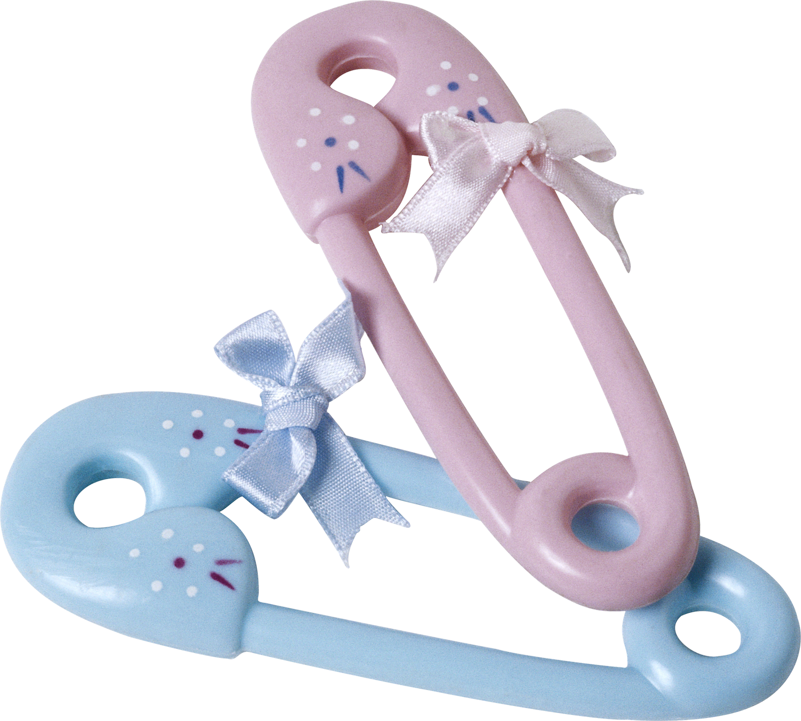 Decorative Baby Safety Pins PNG Image