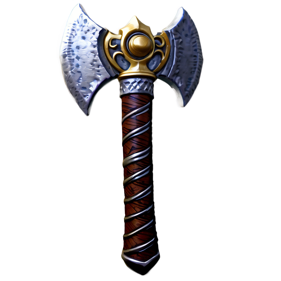 Decorative Battle Axe Png 23 PNG Image