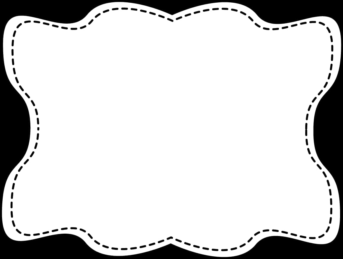 Decorative Blackand White Frame PNG Image