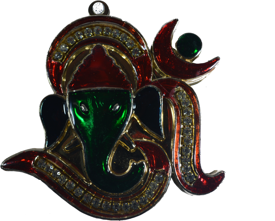 Decorative Ganesh Pendant PNG Image