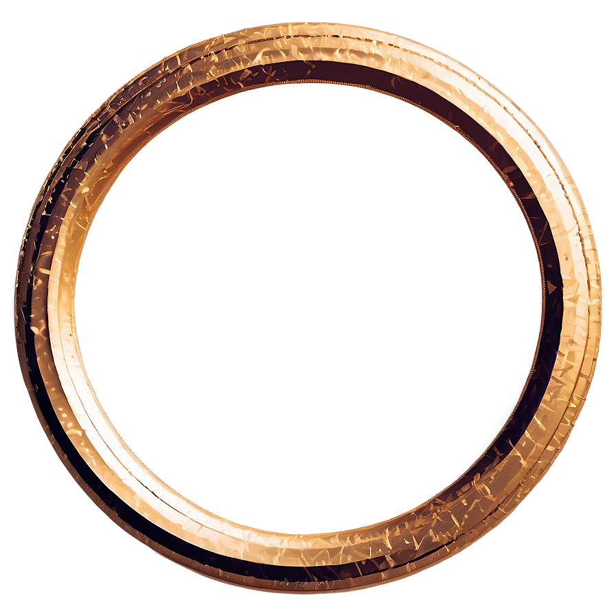 Decorative Gold Circle Frame Png 90 PNG Image