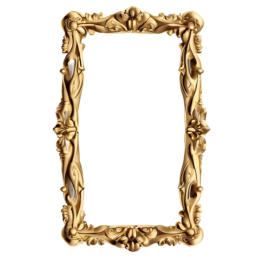 Decorative Golden Frame Png Opj61 PNG Image