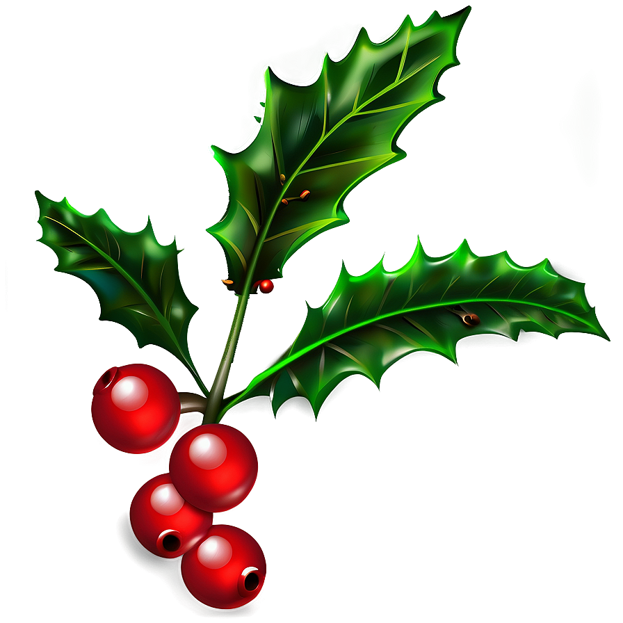 Decorative Holly Png Agt PNG Image