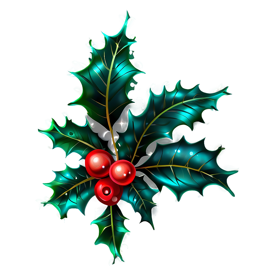 Decorative Holly Png Tuh PNG Image