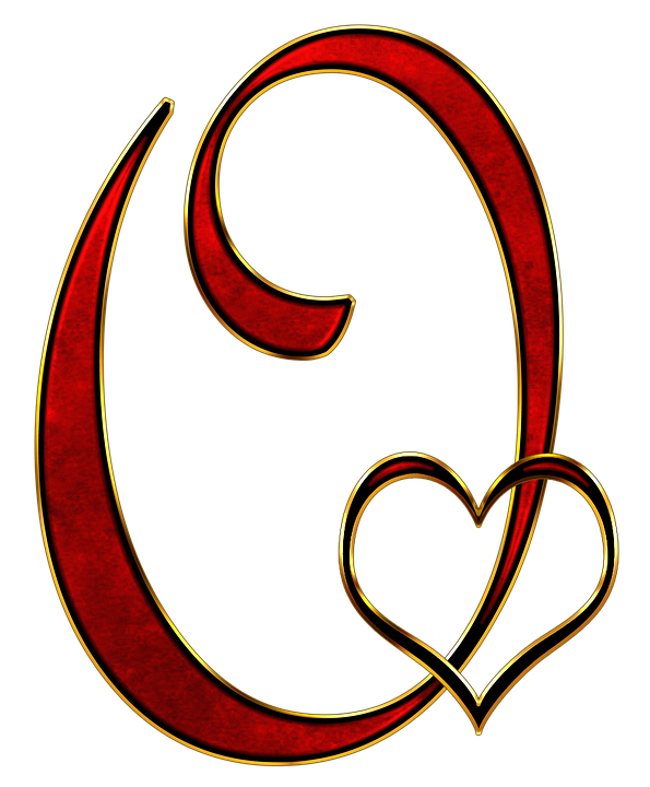 Decorative Letter Cwith Heart PNG Image