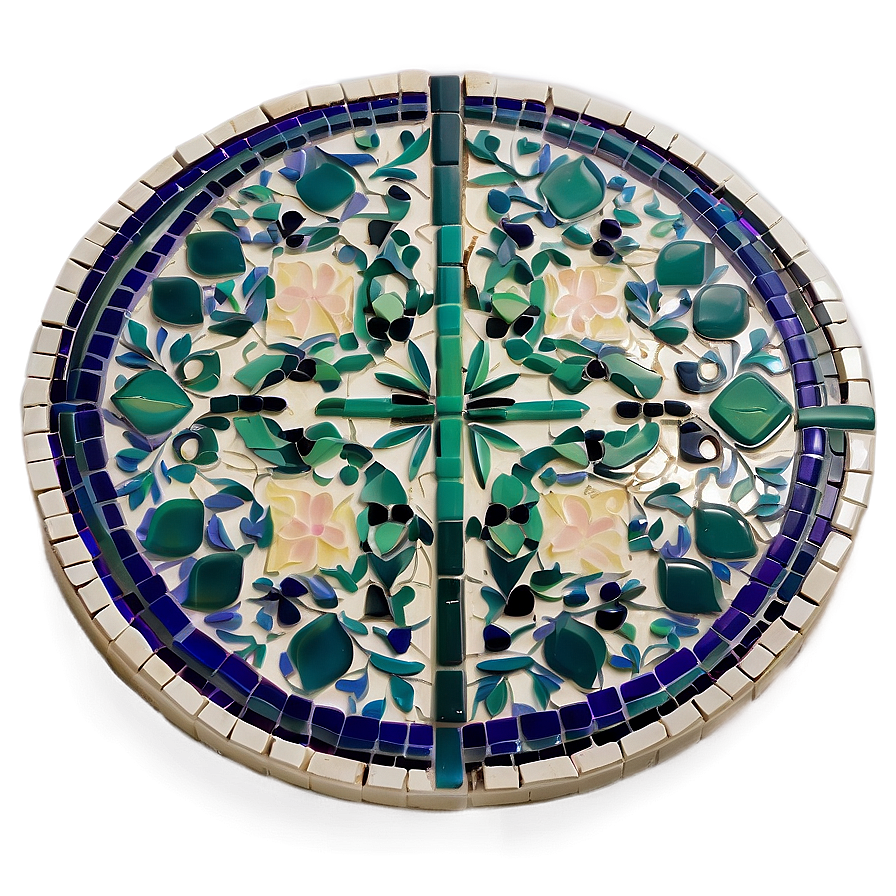 Decorative Mosaic Tile Floor Png Qet89 PNG Image