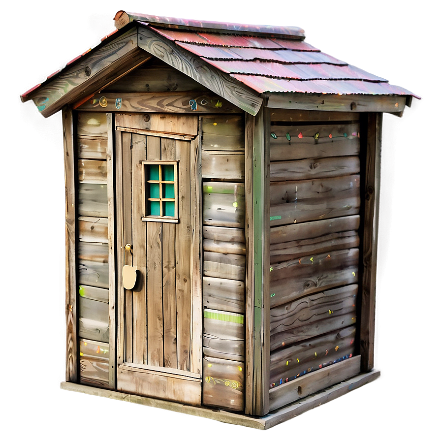 Decorative Outhouse Exterior Png 06262024 PNG Image