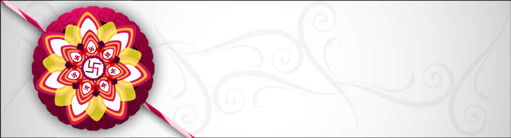 Decorative Rakhi Design Banner PNG Image