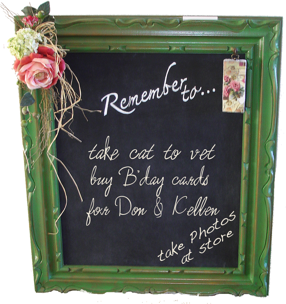 Decorative Reminder Blackboard PNG Image