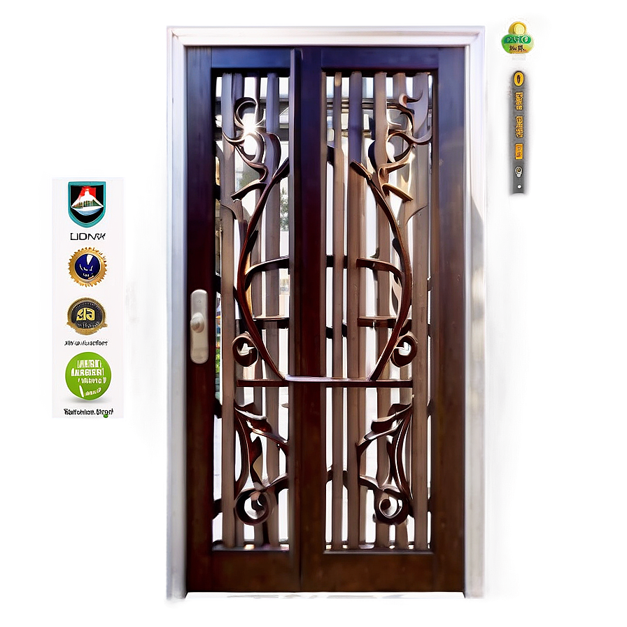 Decorative Screen Door Png Pgw58 PNG Image