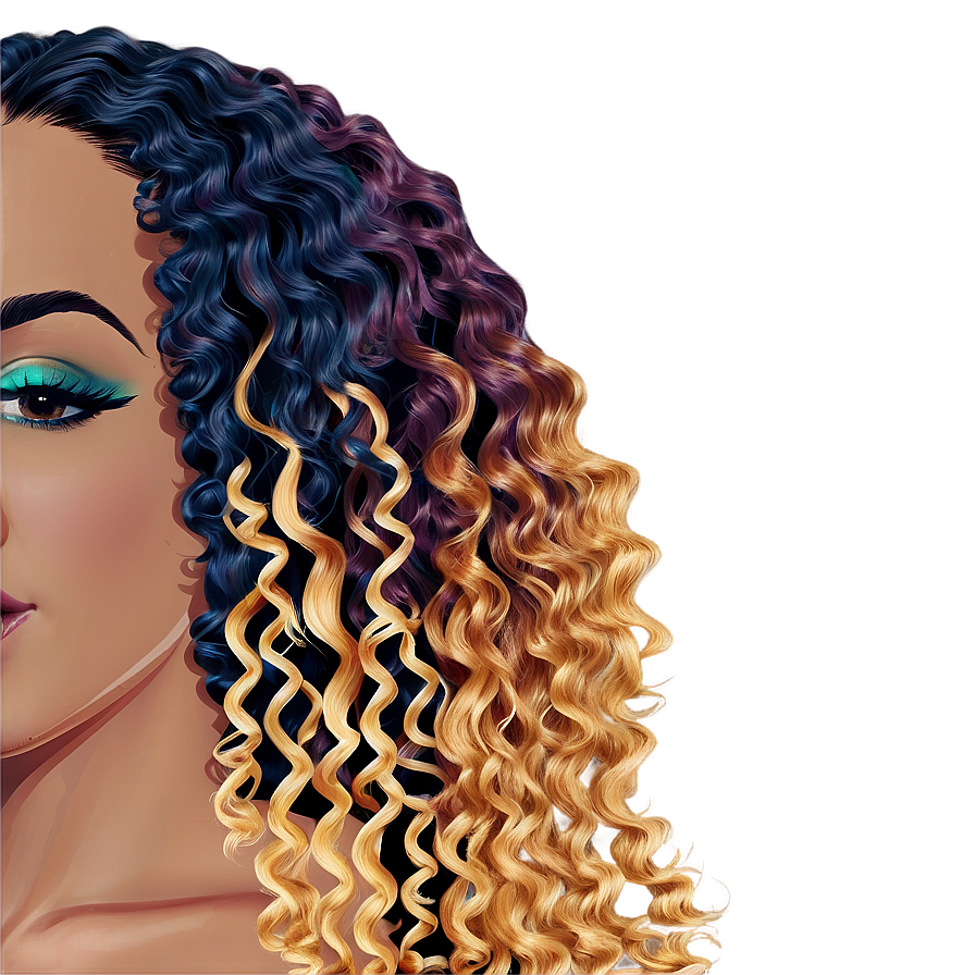 Deep Waves Hair Png Trk PNG Image