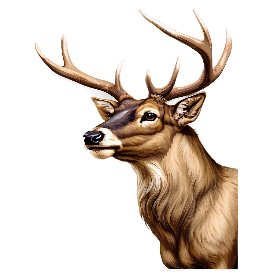 Deer Head Outline Png Vgu PNG Image