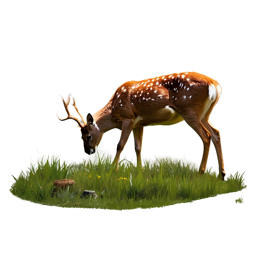 Deer In Meadow Landscape Png 05062024 PNG Image