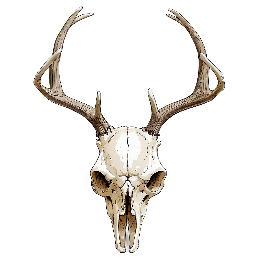 Deer Skull Art Png Cyo11 PNG Image