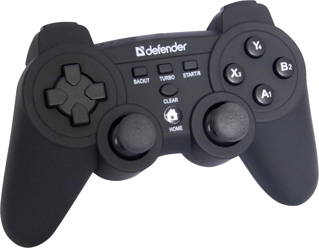 Defender Game Controller Black PNG Image