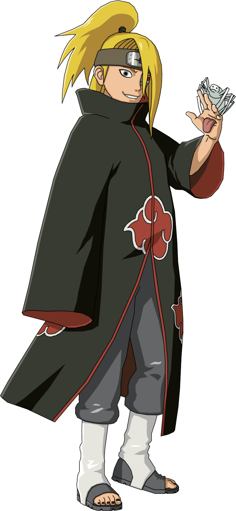 Deidarain Akatsuki Cloak PNG Image