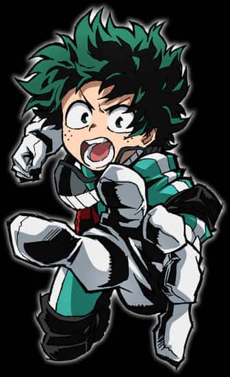 Deku Hero Costume PNG Image