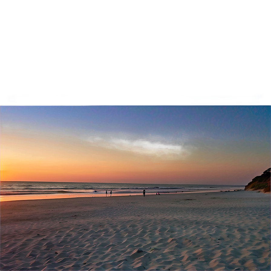 Delaware Beach Sunset Png Tyw PNG Image