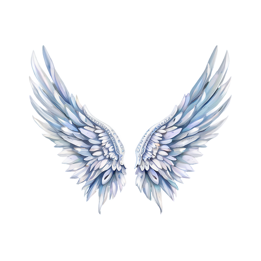 Delicate Angel Wings Pattern Png Dgl PNG Image