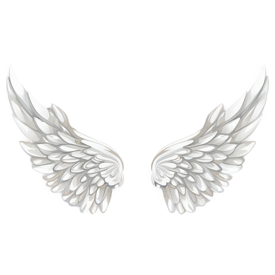 Delicate Angel Wings Pattern Png Rju PNG Image