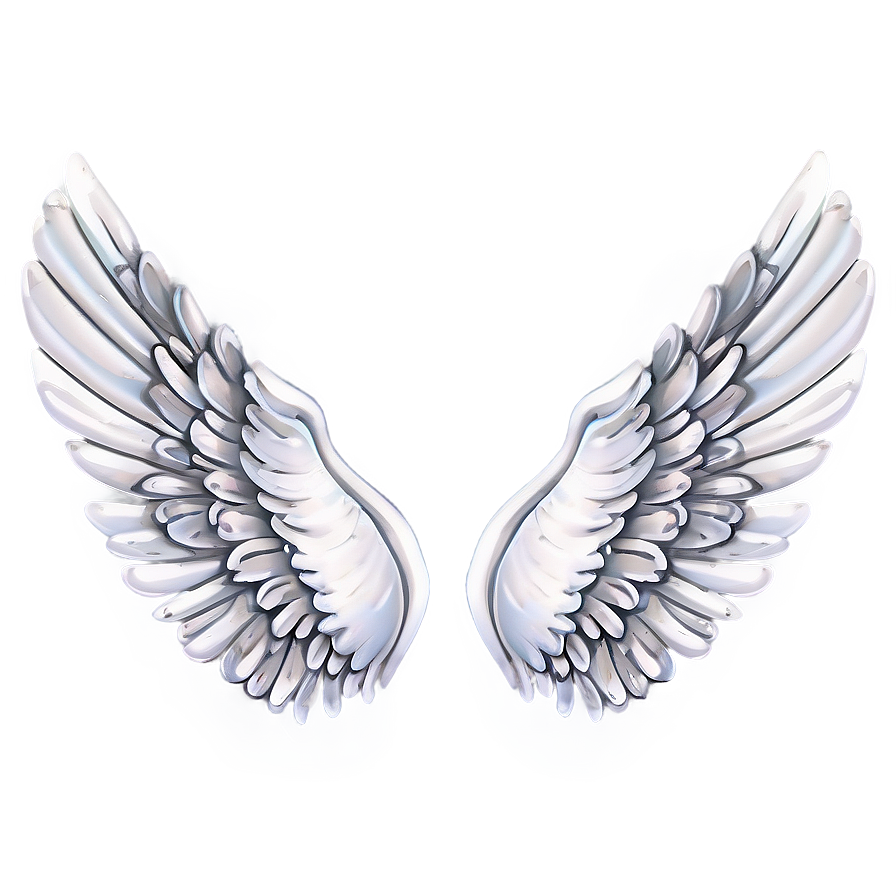 Delicate Angel Wings Pattern Png Rwt PNG Image