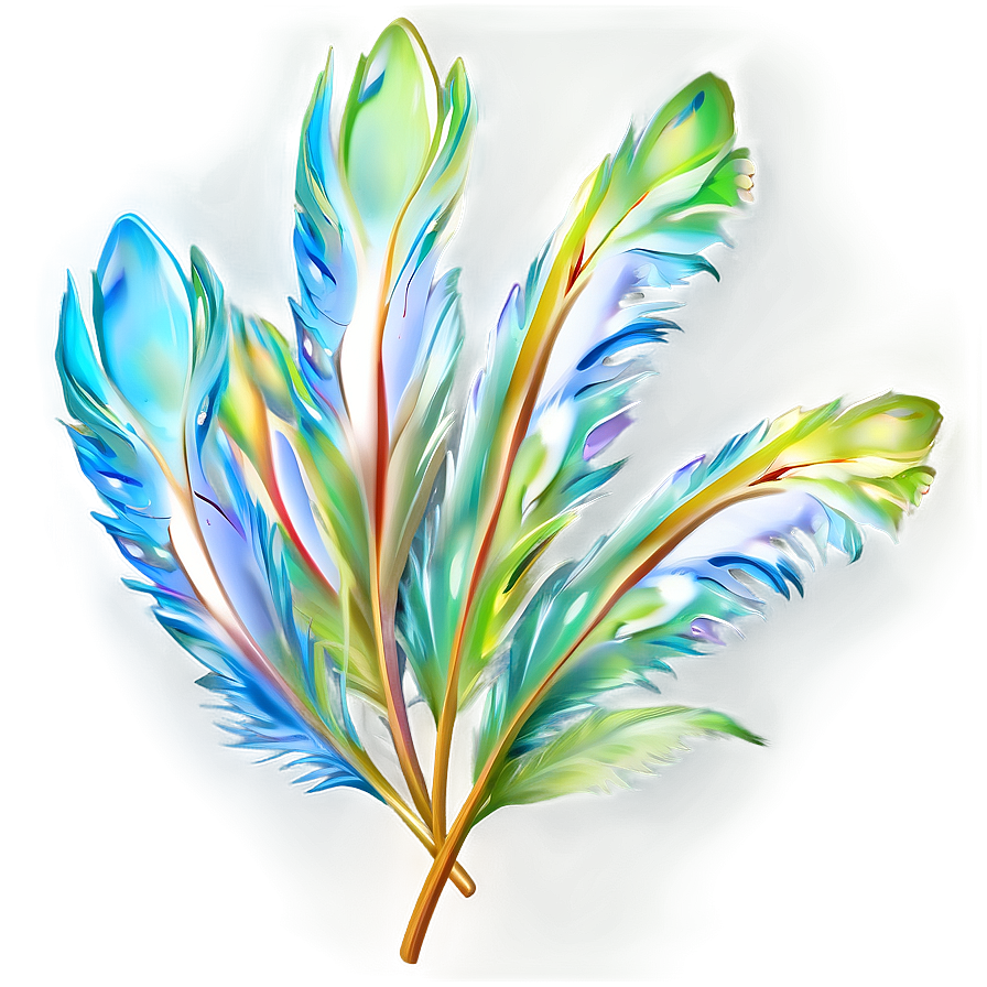 Delicate Feather Puff Png Pbq13 PNG Image