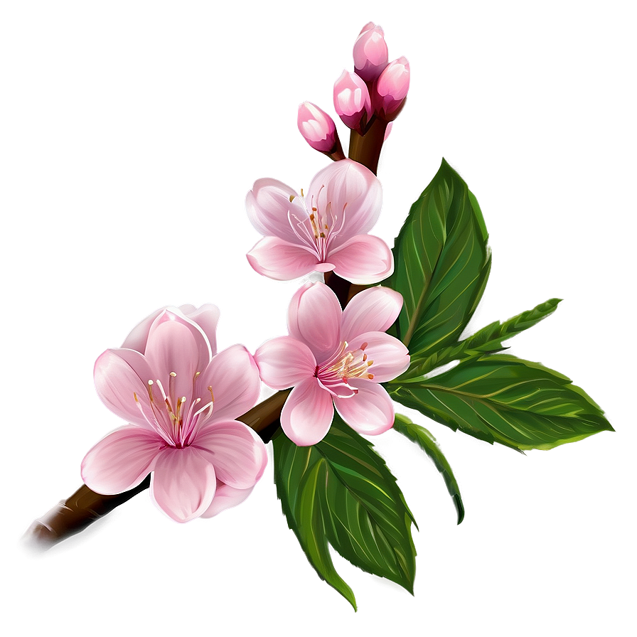 Delicate Pink Blossom Png Idf PNG Image