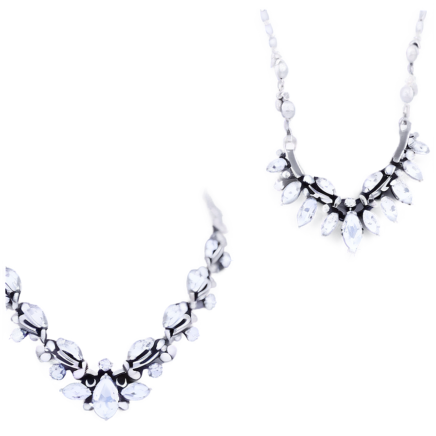 Delicate Silver Necklace Png Ahl63 PNG Image