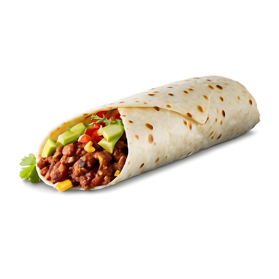 Delicious Mexican Burrito Png Owt PNG Image