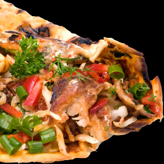 Delicious Shawarma Closeup PNG Image