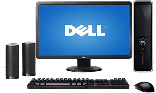 Dell Desktop Setup PNG Image