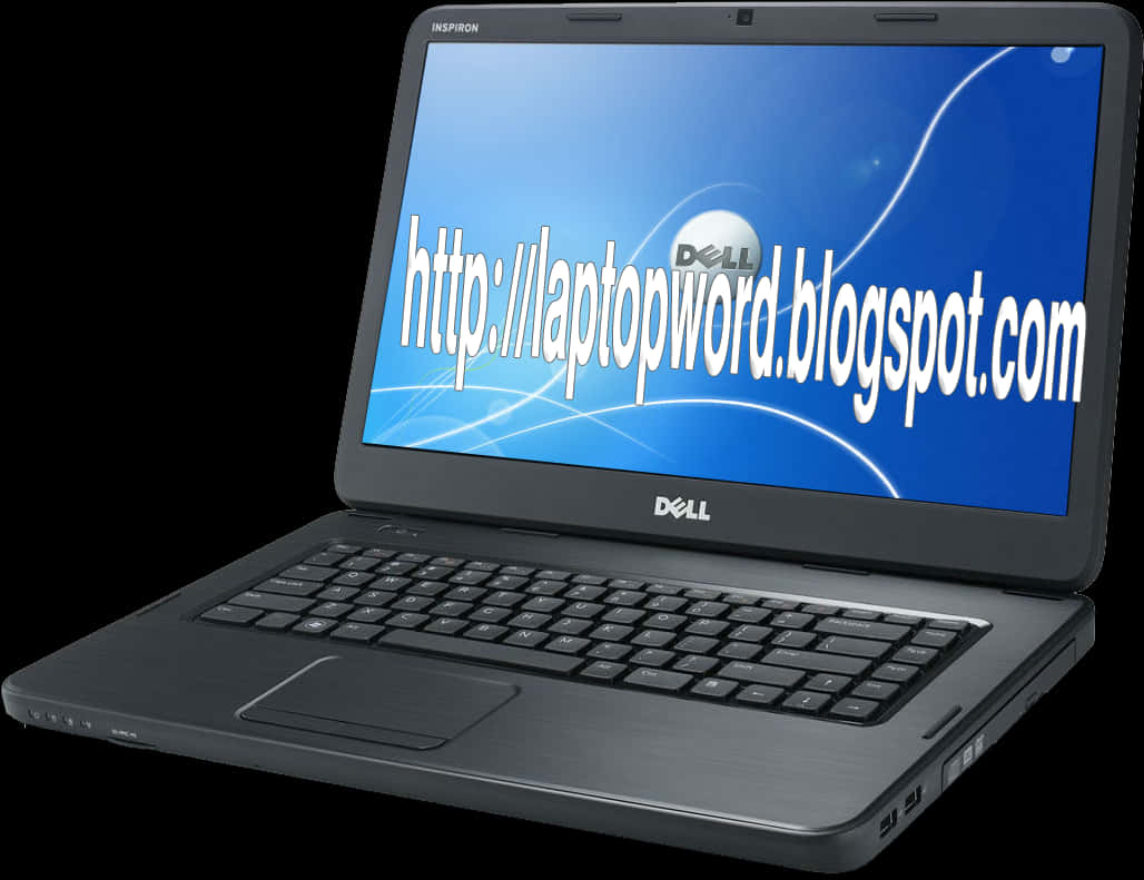 Dell Inspiron Laptop Display PNG Image