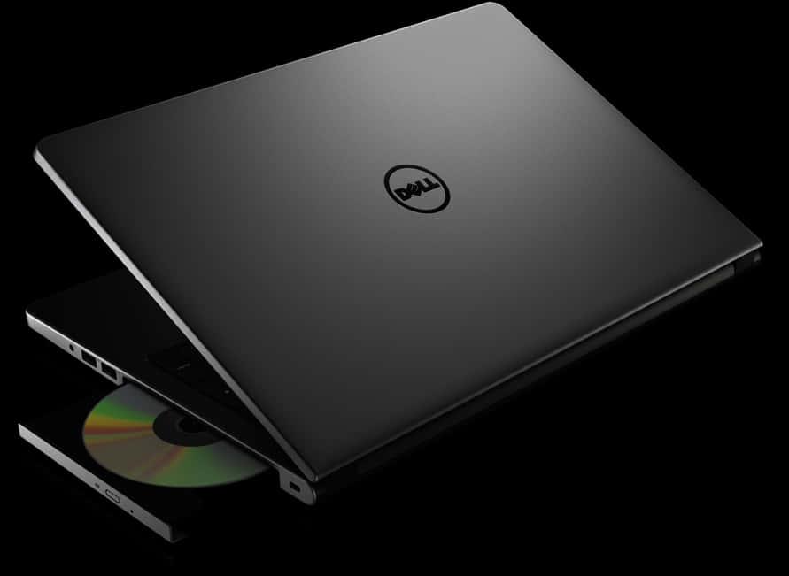 Dell Laptopwith D V D Drive PNG Image