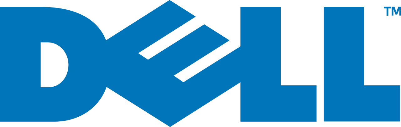 Dell Logo Blue Background PNG Image