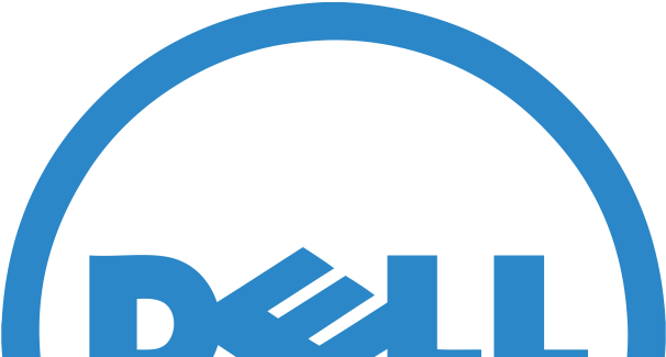 Dell Logo Blue Background PNG Image