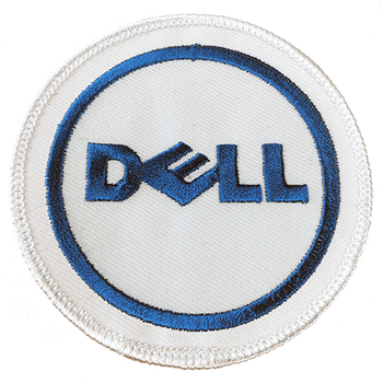 Dell Logo Embroidered Patch PNG Image