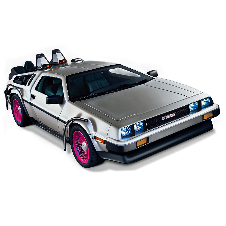 Delorean Digital Artwork Fantasy Png 85 PNG Image