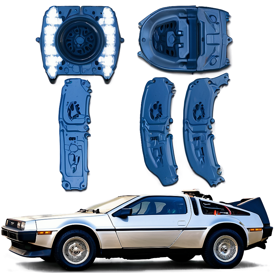 Delorean Restoration Project Before And After Png Okv96 PNG Image