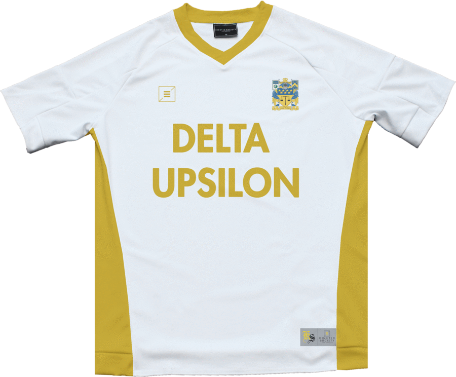 Delta Upsilon Soccer Jersey Design PNG Image