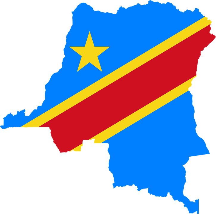 Democratic Republicof Congo Flag Map PNG Image