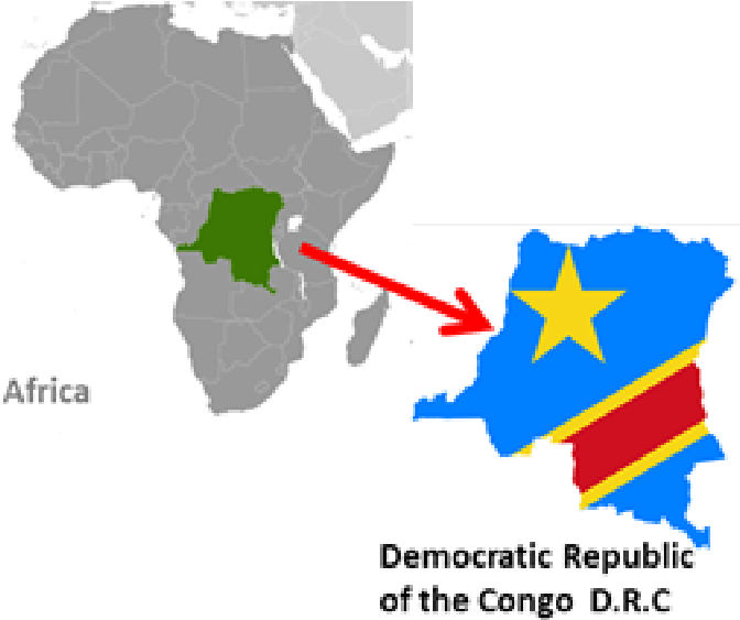 Democratic Republicof Congo Map Highlight PNG Image