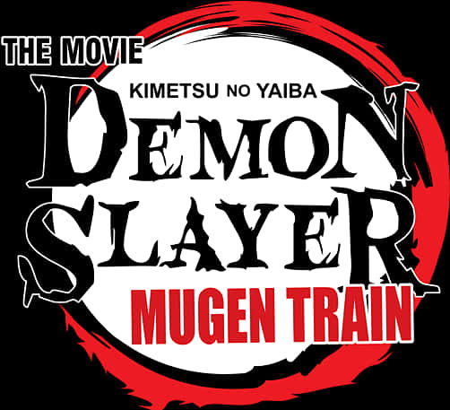 Demon Slayer Mugen Train Movie Logo PNG Image