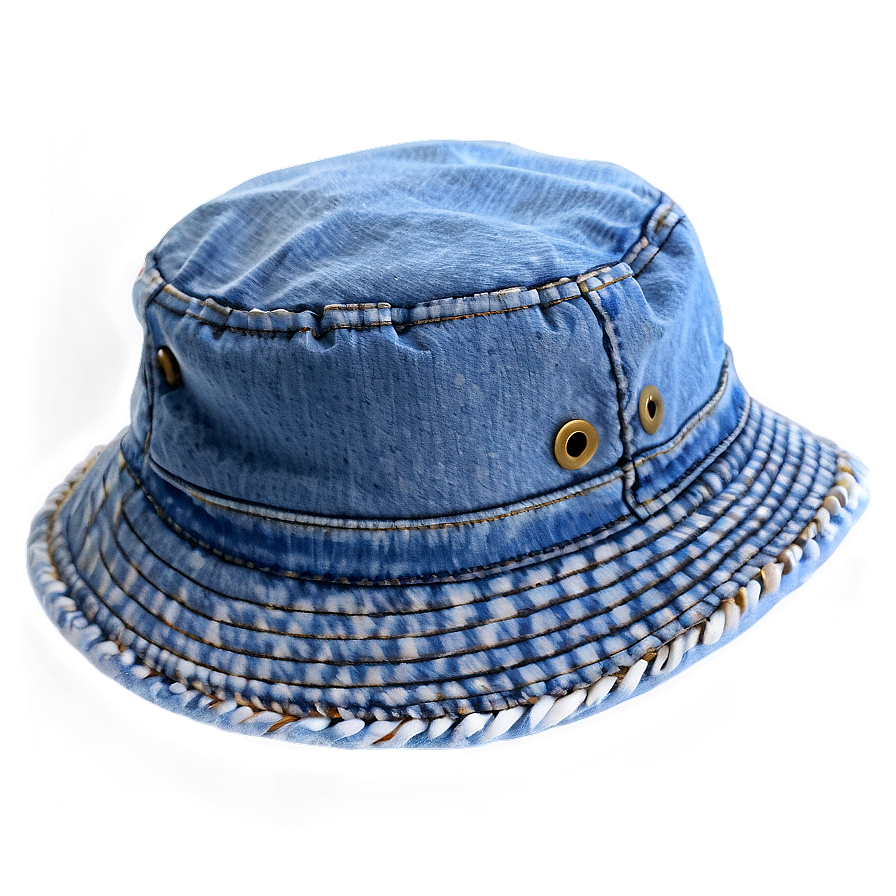 Denim Bucket Hat Png Jvg32 PNG Image