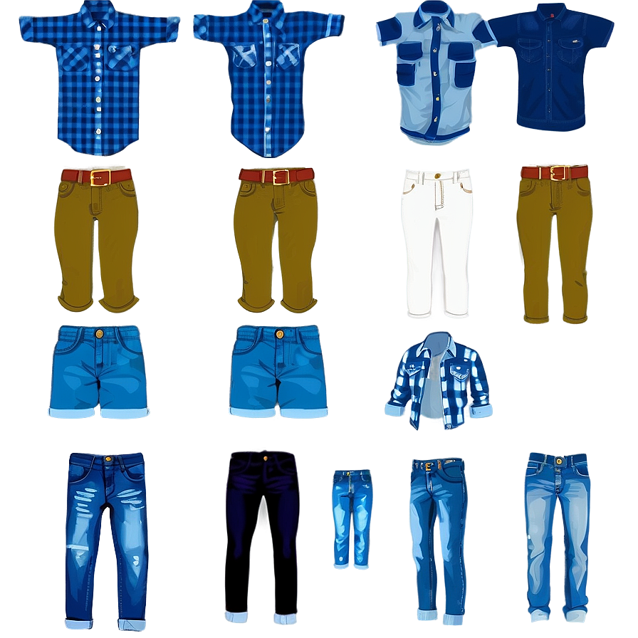 Denim Clothes Jeans Png 32 PNG Image